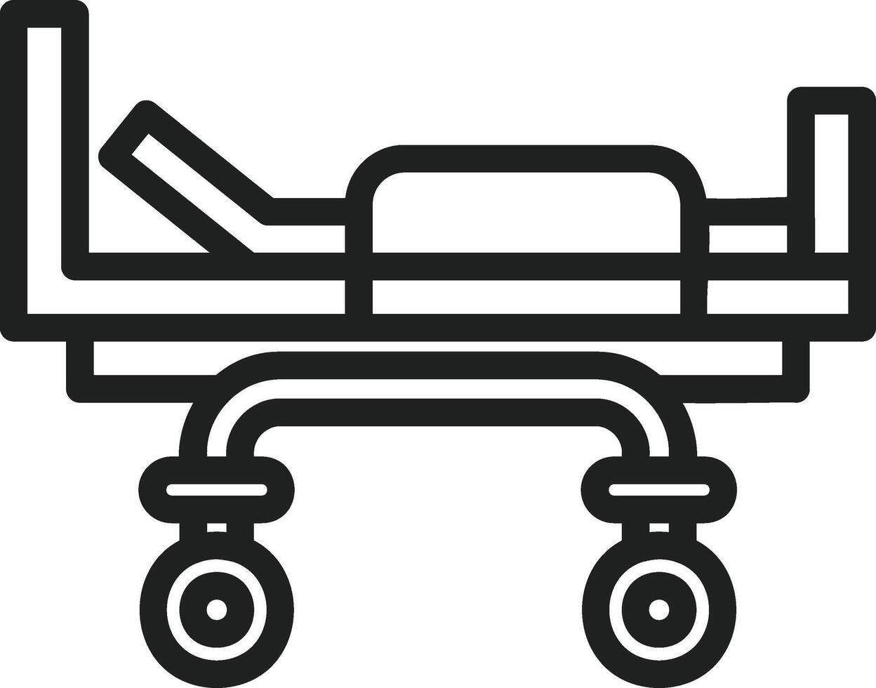 Stretcher icon vector image. Suitable for mobile apps, web apps and print media.