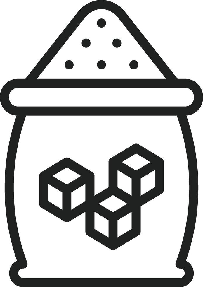 Sugar icon vector image. Suitable for mobile apps, web apps and print media.