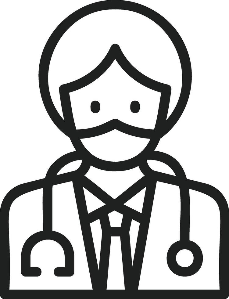 Surgeon icon vector image. Suitable for mobile apps, web apps and print media.