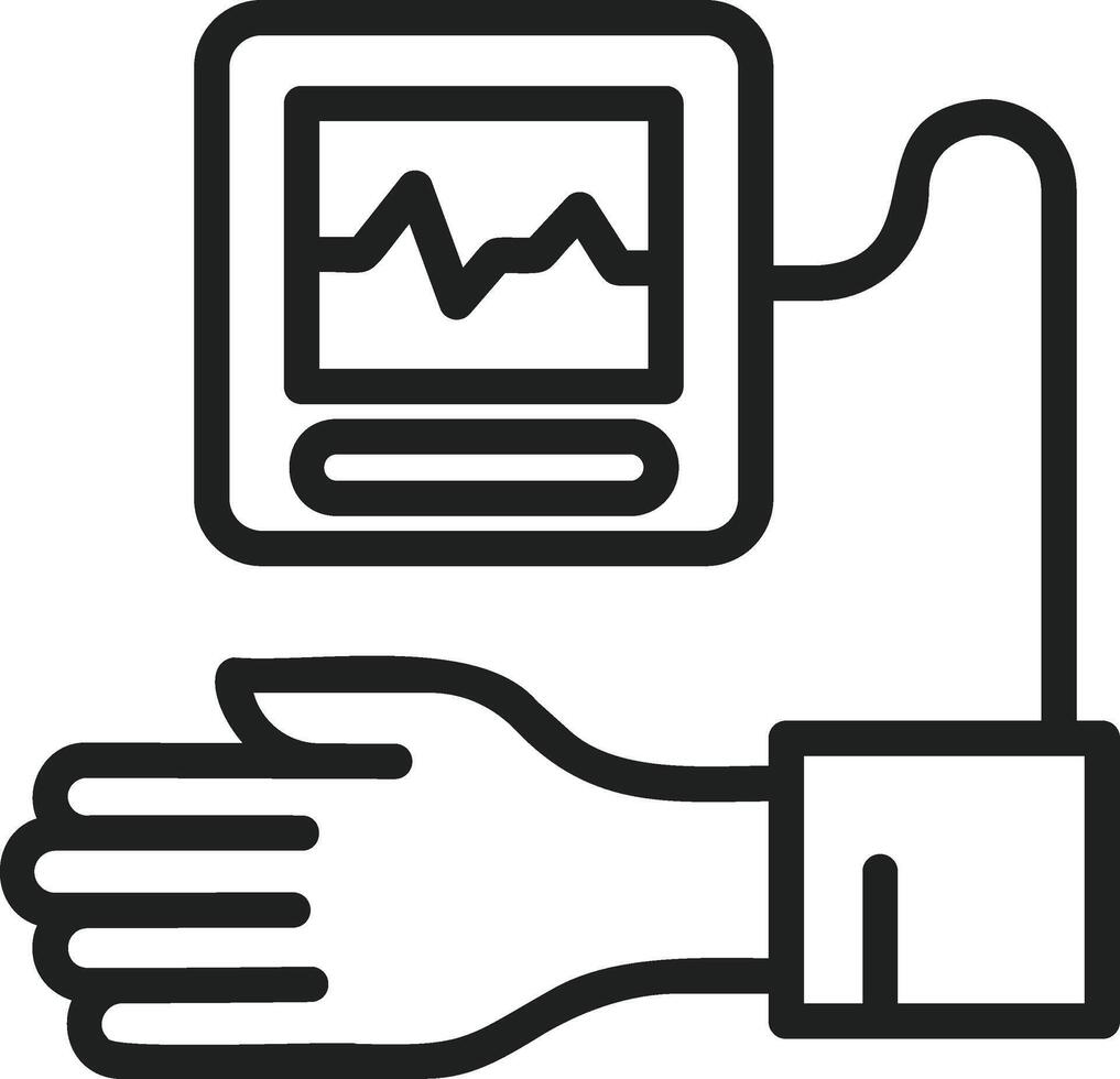 Tensiometer icon vector image. Suitable for mobile apps, web apps and print media.