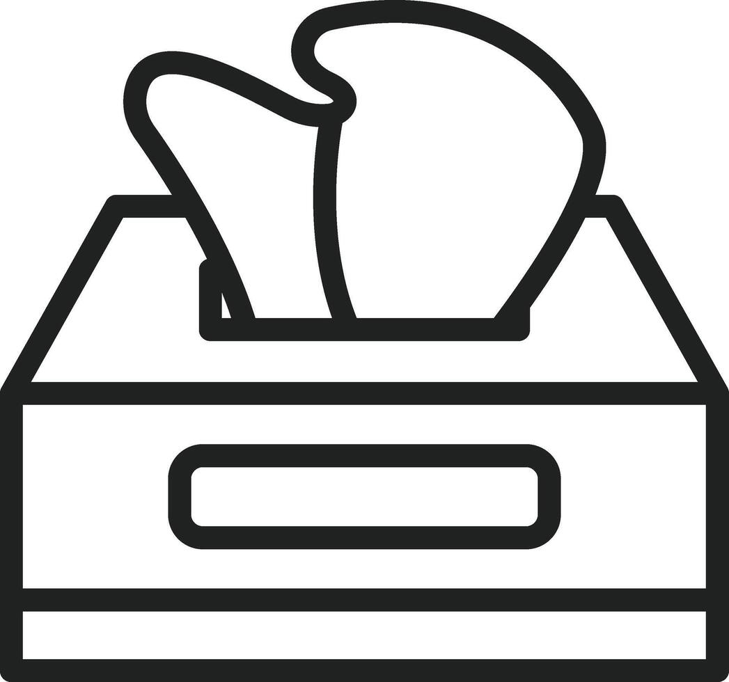 Tissue Box icon vector image. Suitable for mobile apps, web apps and print media.