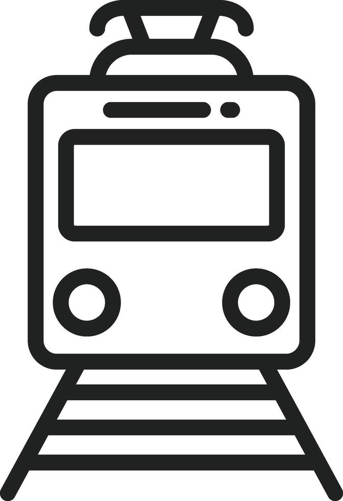 Tram icon vector image. Suitable for mobile apps, web apps and print media.