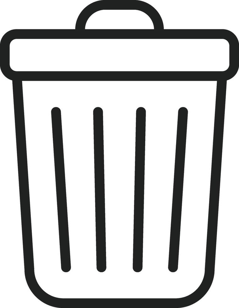 Trash icon vector image. Suitable for mobile apps, web apps and print media.
