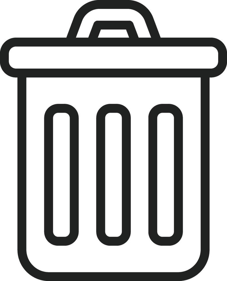 Trash Bin icon vector image. Suitable for mobile apps, web apps and print media.