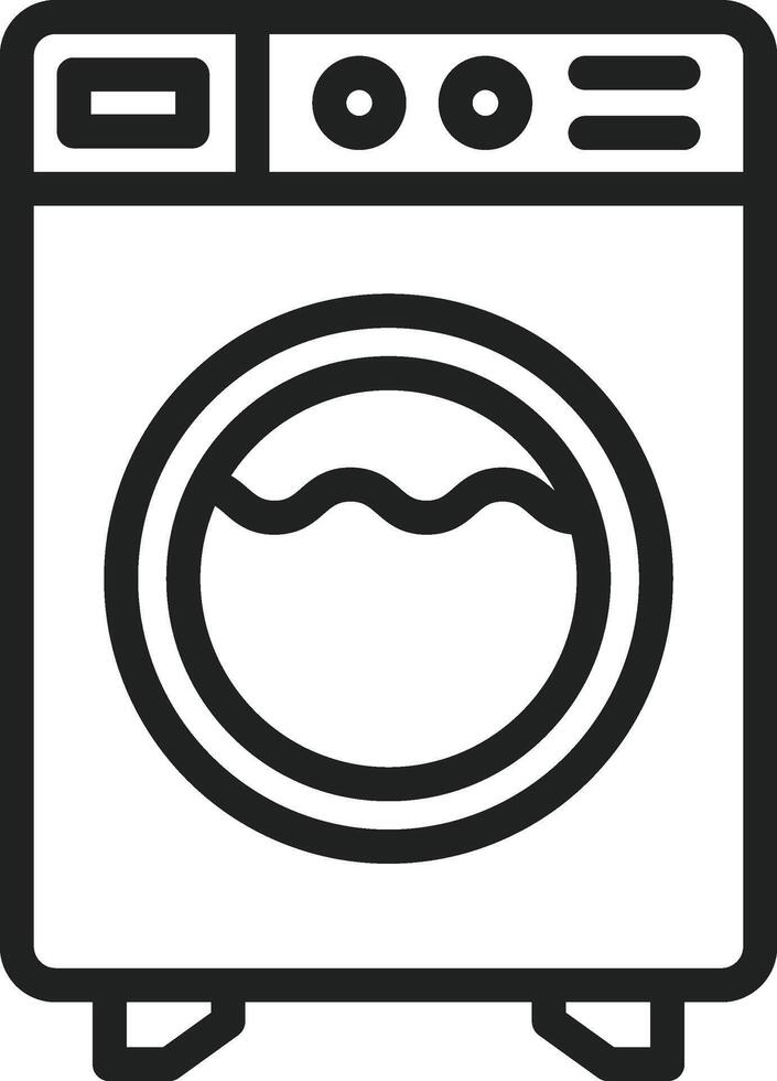 Washing Machine icon vector image. Suitable for mobile apps, web apps and print media.