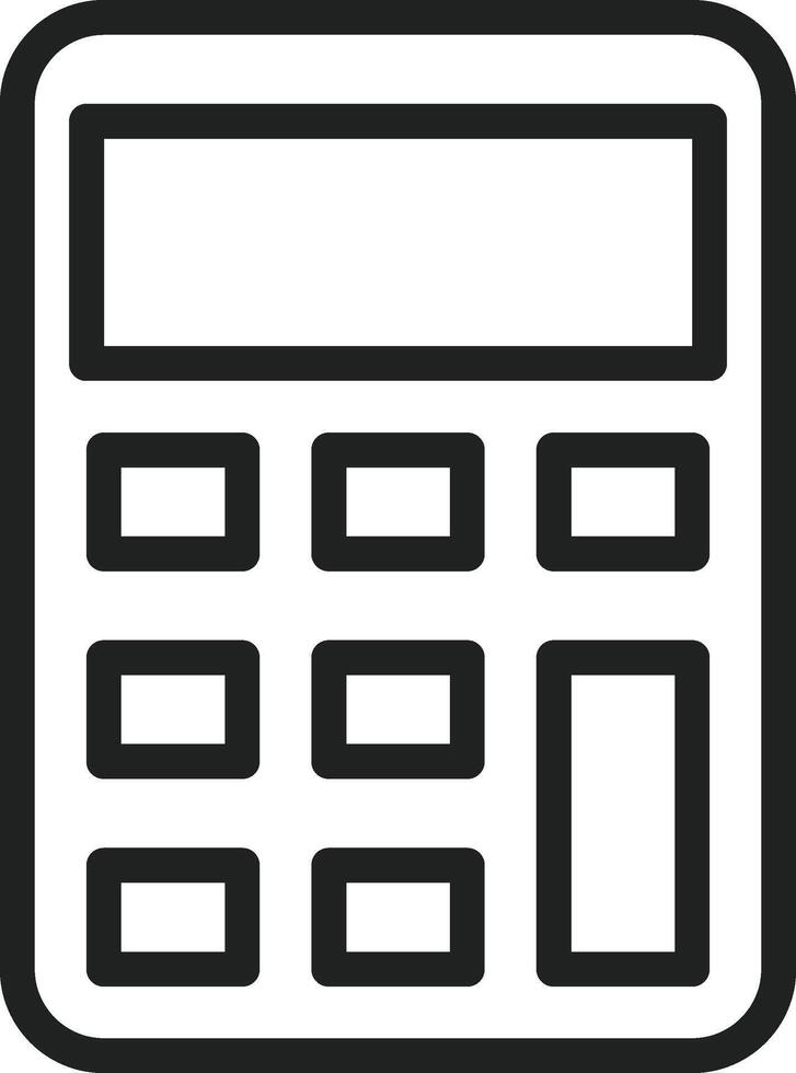 Calculator icon image. Suitable for mobile apps, web apps and print media. vector