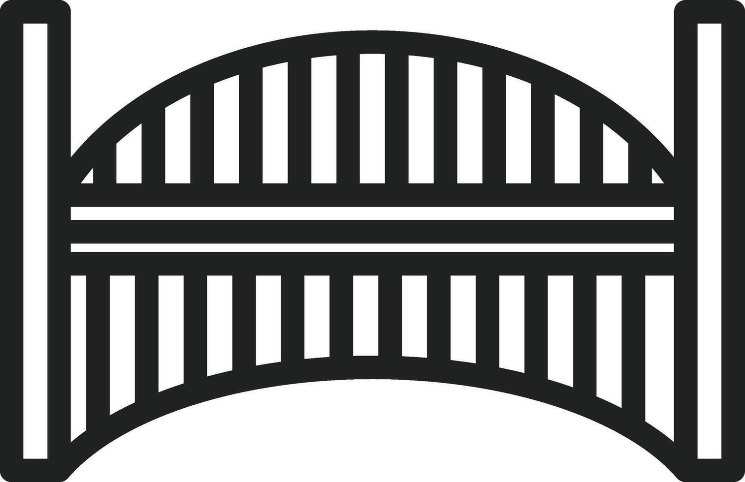 Bridge icon image. Suitable for mobile apps, web apps and print media. vector