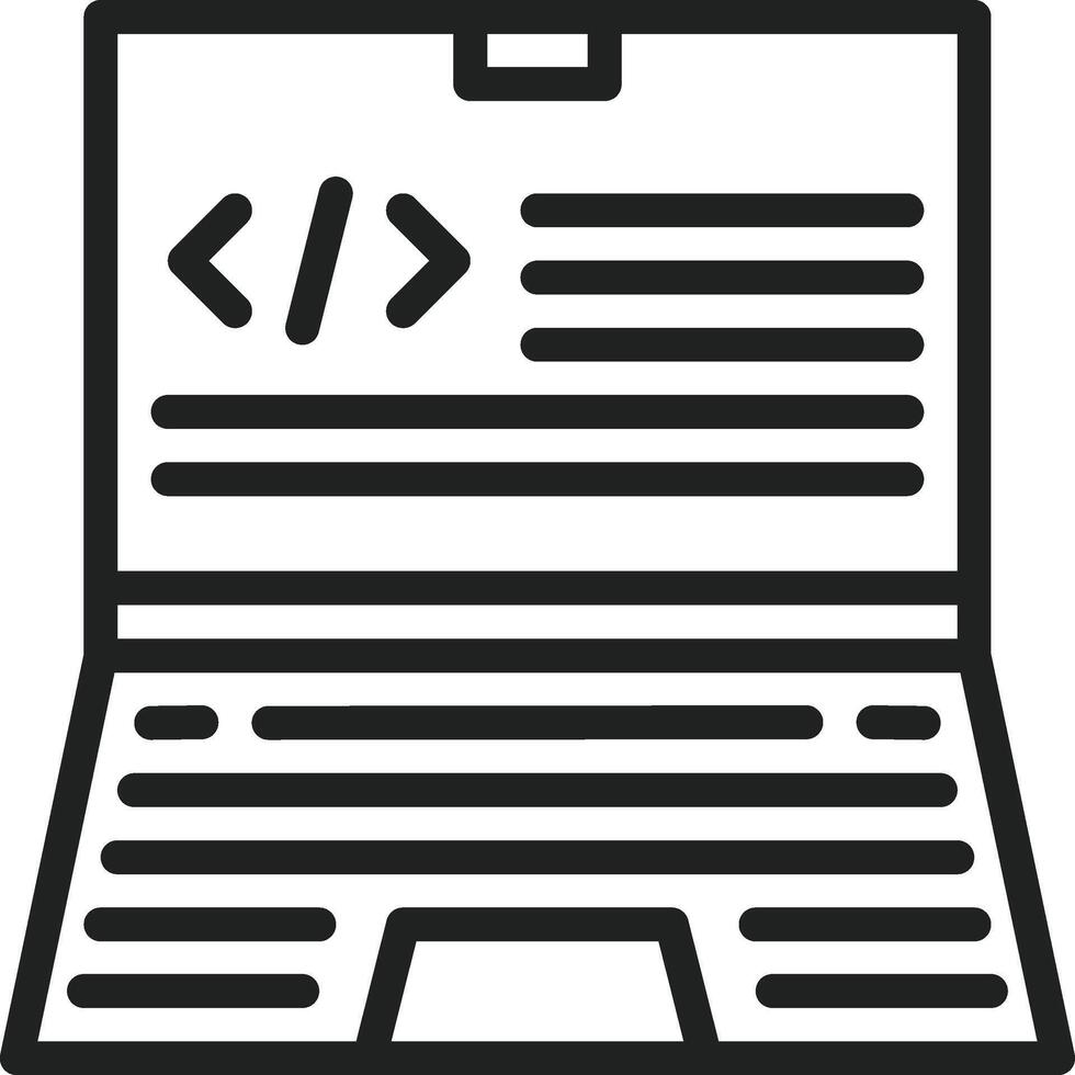 Coding icon image. Suitable for mobile apps, web apps and print media. vector