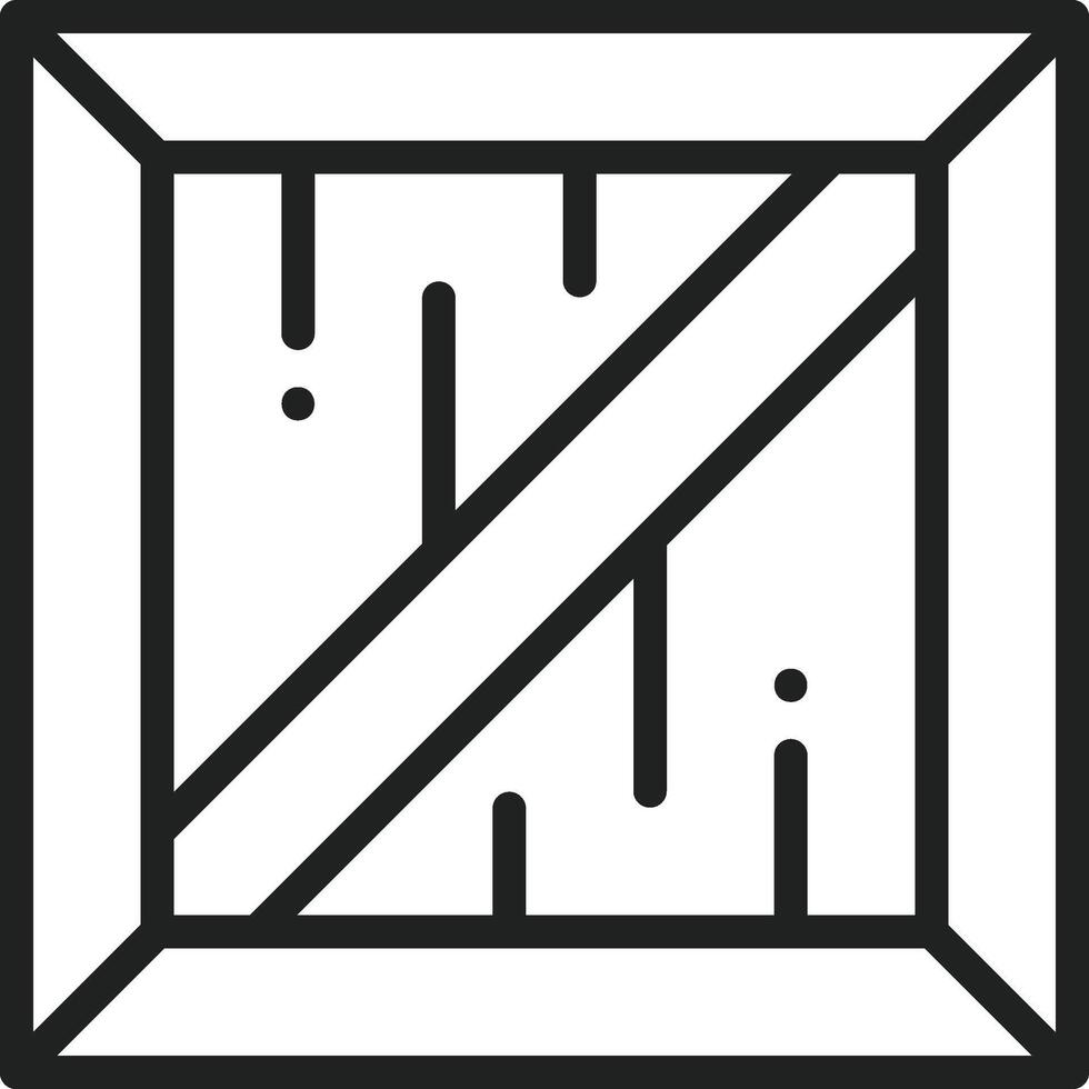 Crate icon image. Suitable for mobile apps, web apps and print media. vector