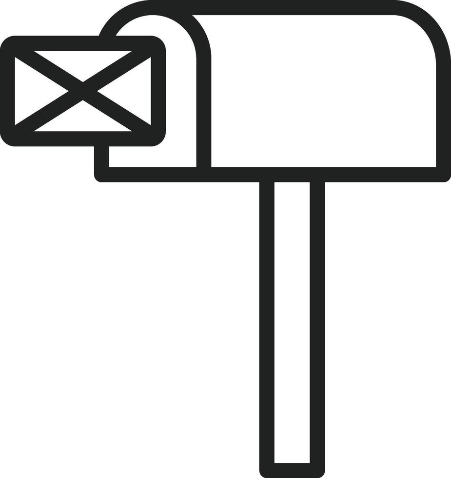 Mailbox icon image. Suitable for mobile apps, web apps and print media. vector