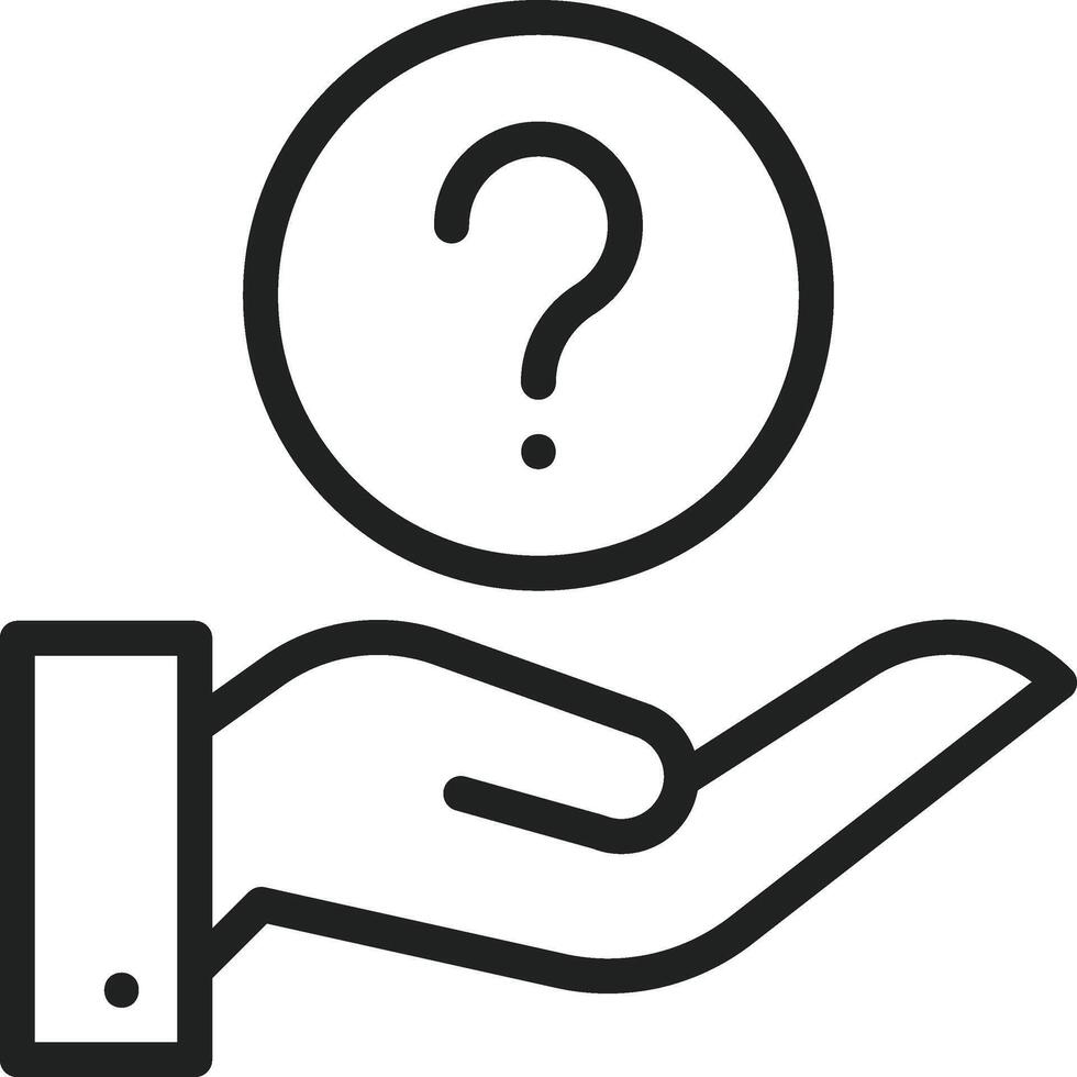 Question icon image. Suitable for mobile apps, web apps and print media. vector