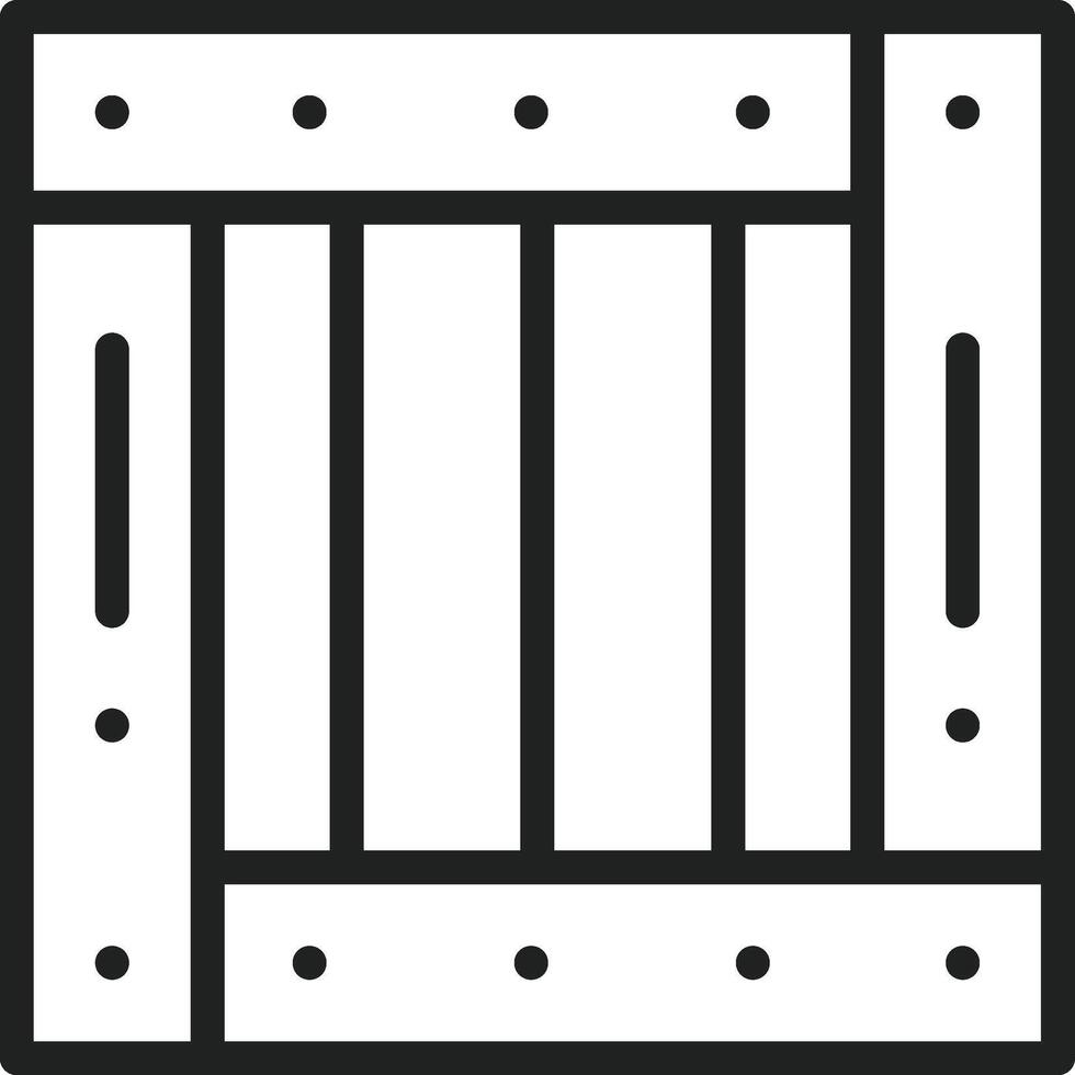 Wooden Box icon image. Suitable for mobile apps, web apps and print media. vector
