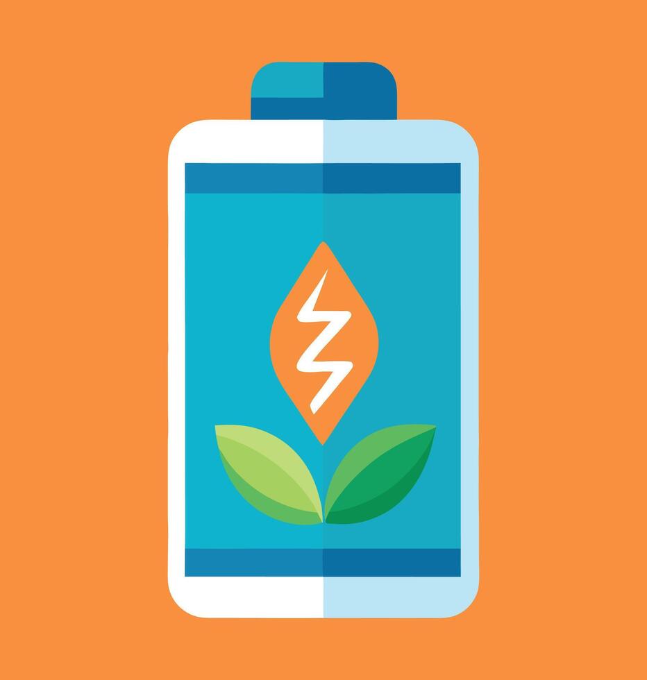 Green energy power illustration vector
