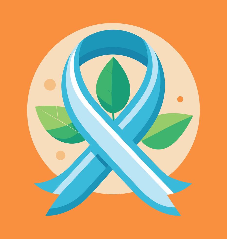 charity ribbon Eco friendly logo icon vector