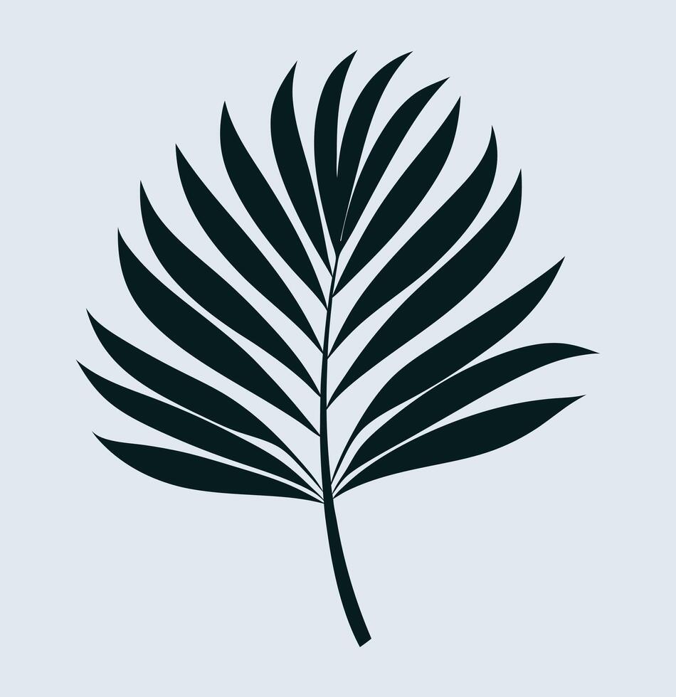 Green Leaf Floral Element vector