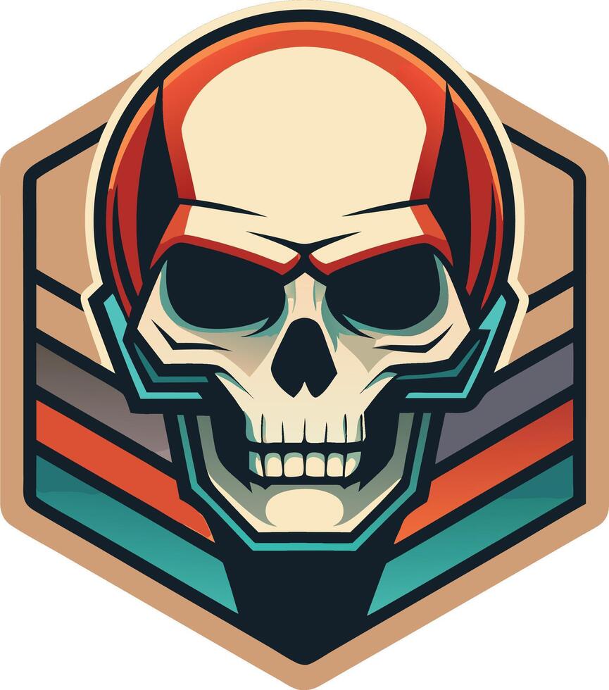skull and crossbones icon for Spooky Halloween vector