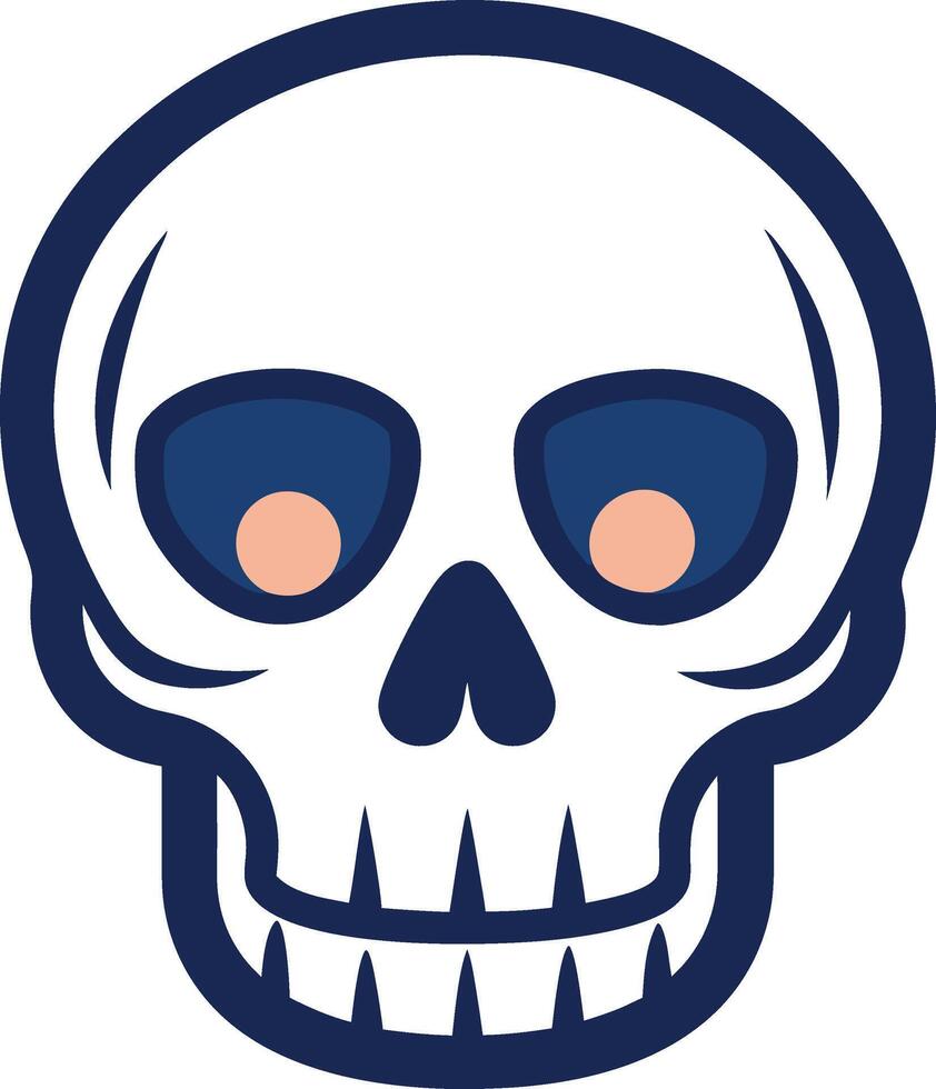 Skull icon for Halloween vector