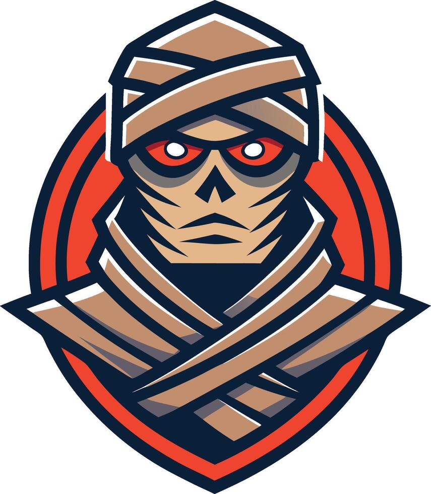 Halloween head mummy stoner skull grim vector