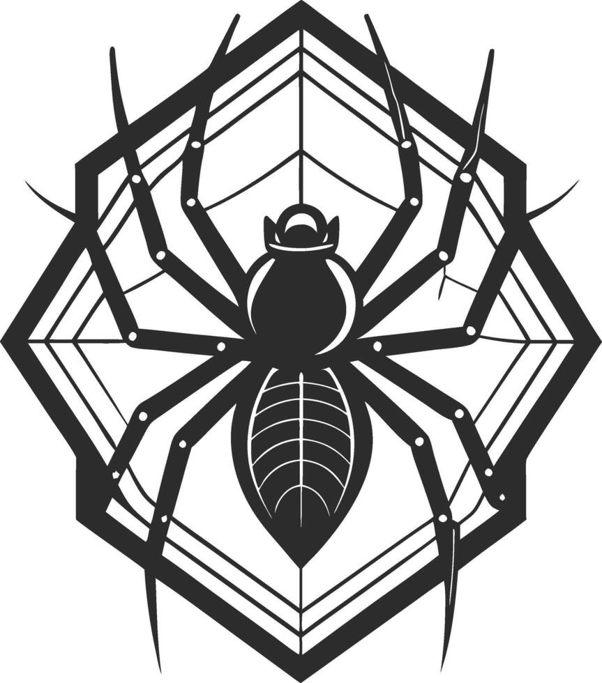 spider on a white background Spooky Halloween vector
