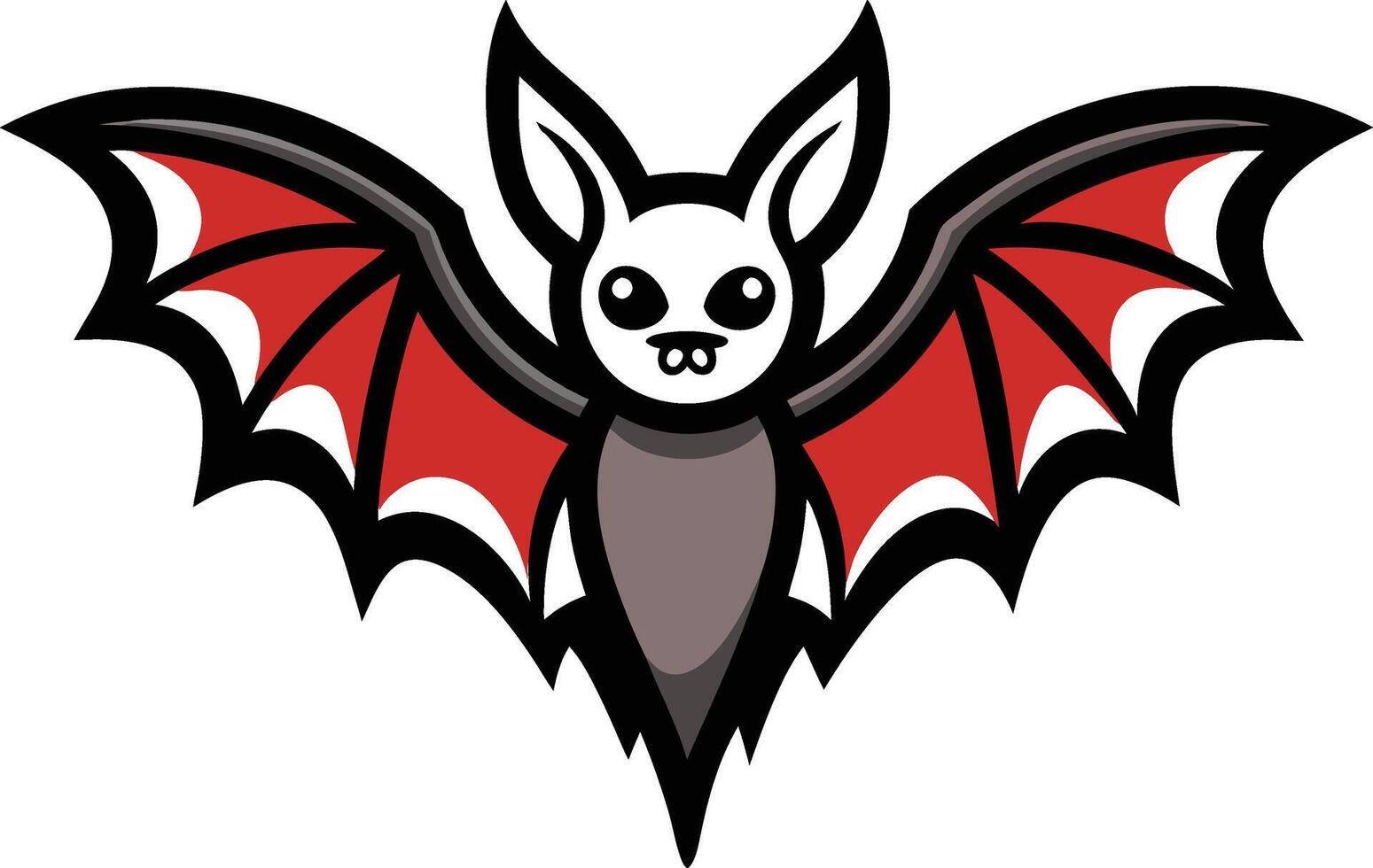 Halloween illustration bat art vector