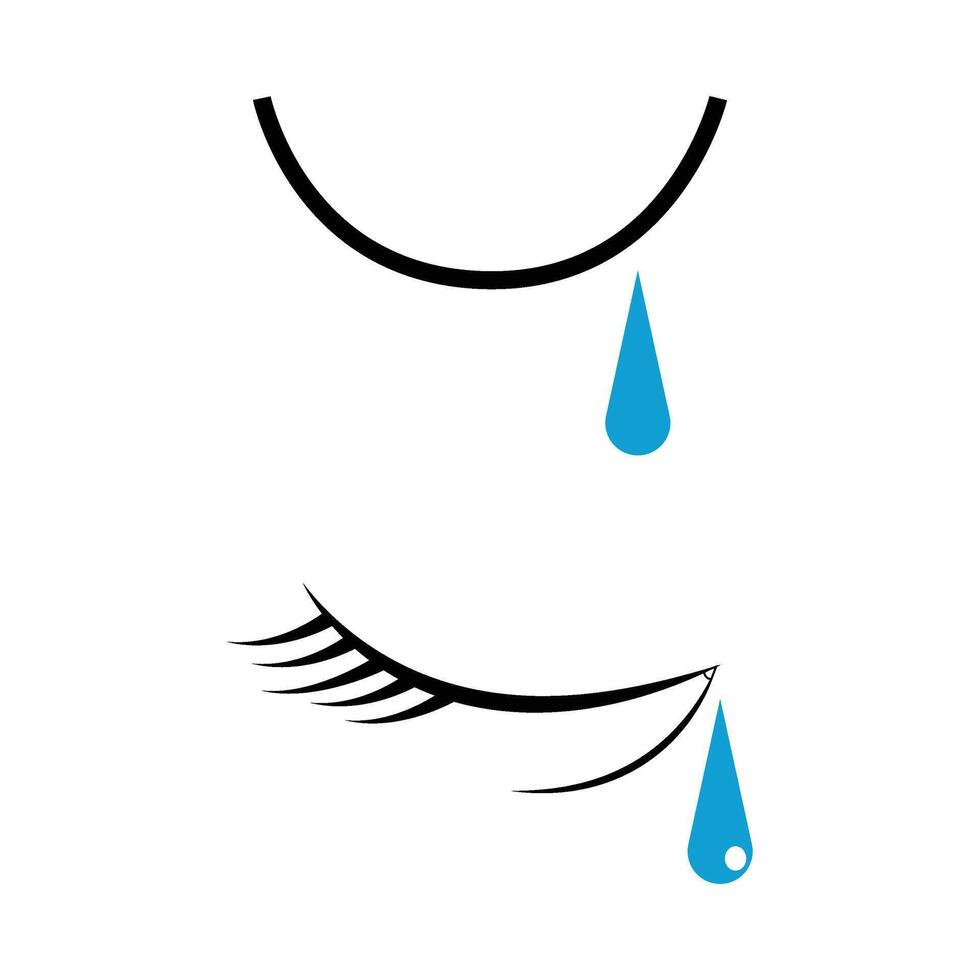 set of two eye icons vector