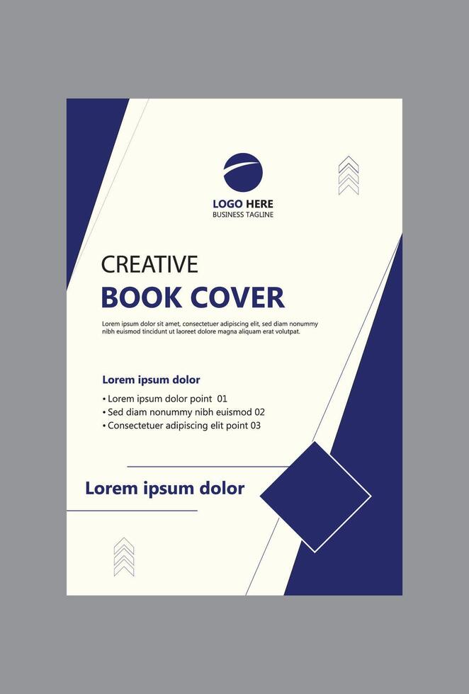 Corporate book cover design template vector