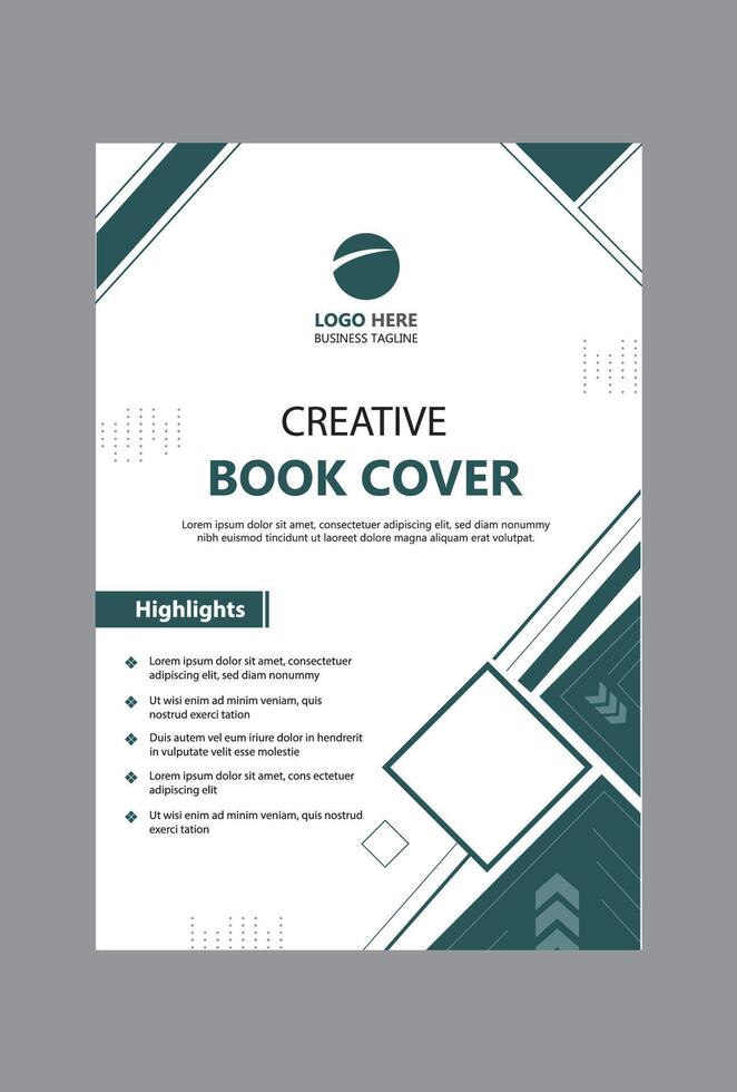corporate modern Business Book Cover Design, book cover, Magazine vector