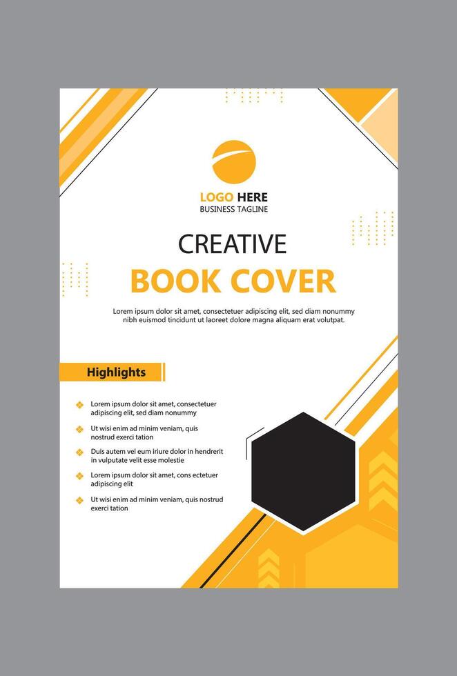 Modern book cover design, Elegent book cover design 2024 vector