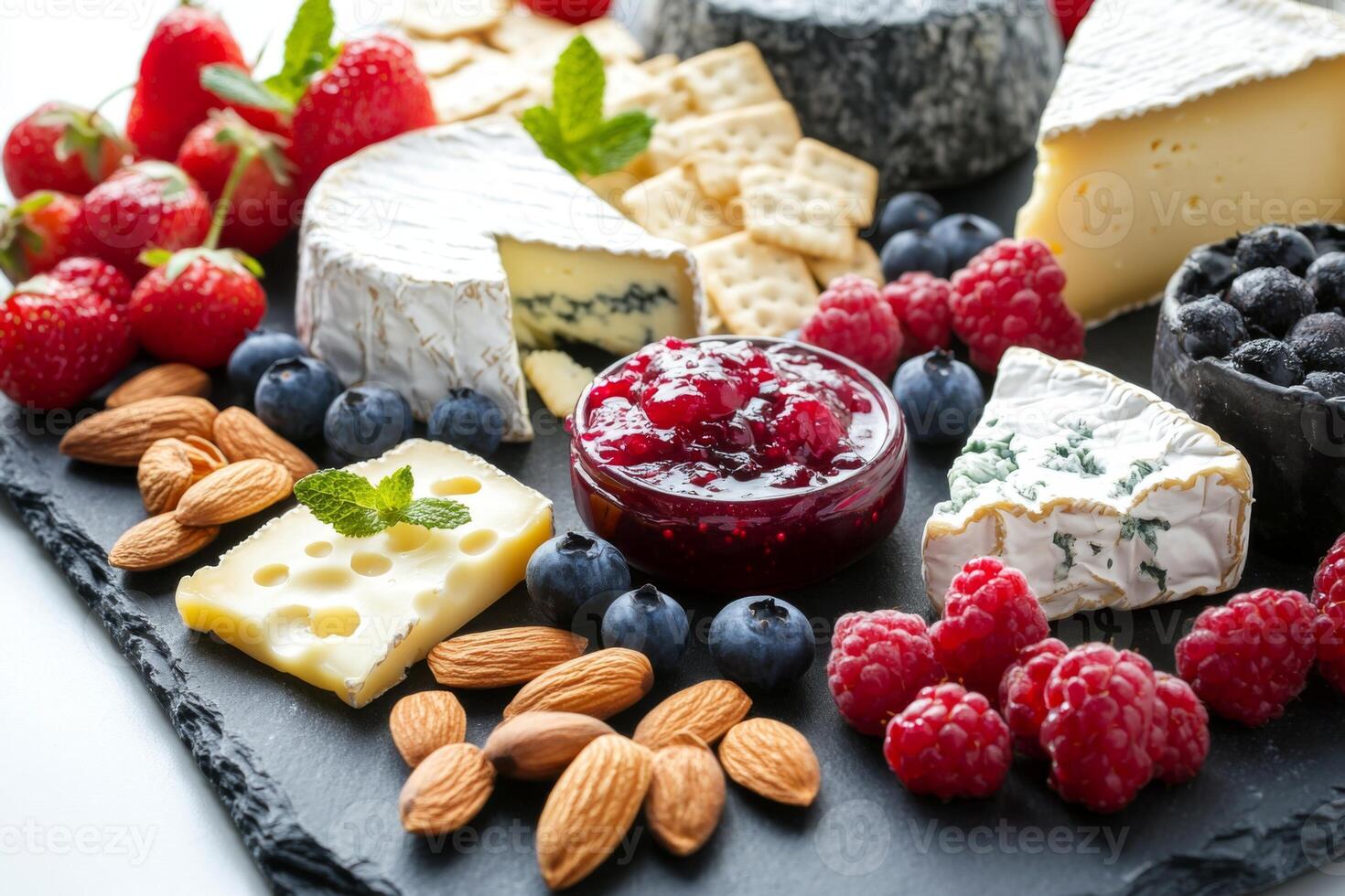 Elegant cheese board for gatherings photo