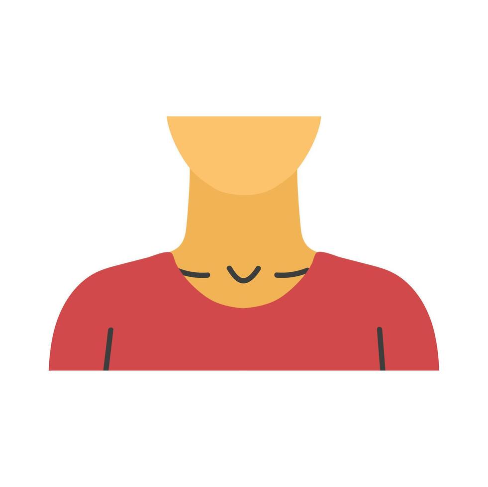 Neck icon clipart avatar logtotype isolated illustration vector