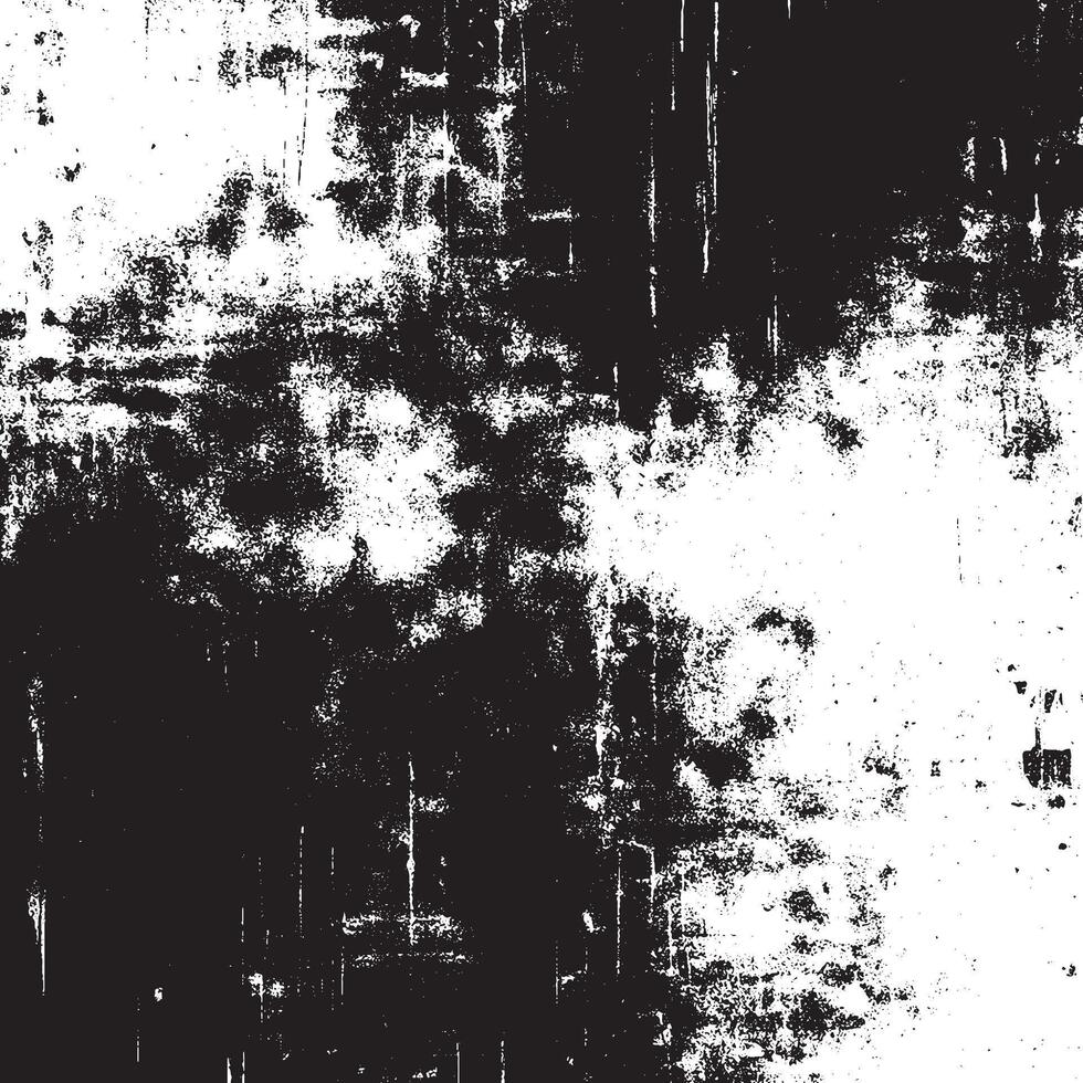 Black and white grunge texture with distressed noise, incorporating small particles, debris, and dust scratches, giving it a rugged and aged look vector