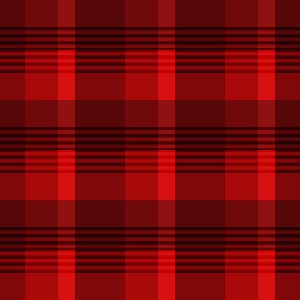 red tartan plaid texture with fine stripes pattern background vector