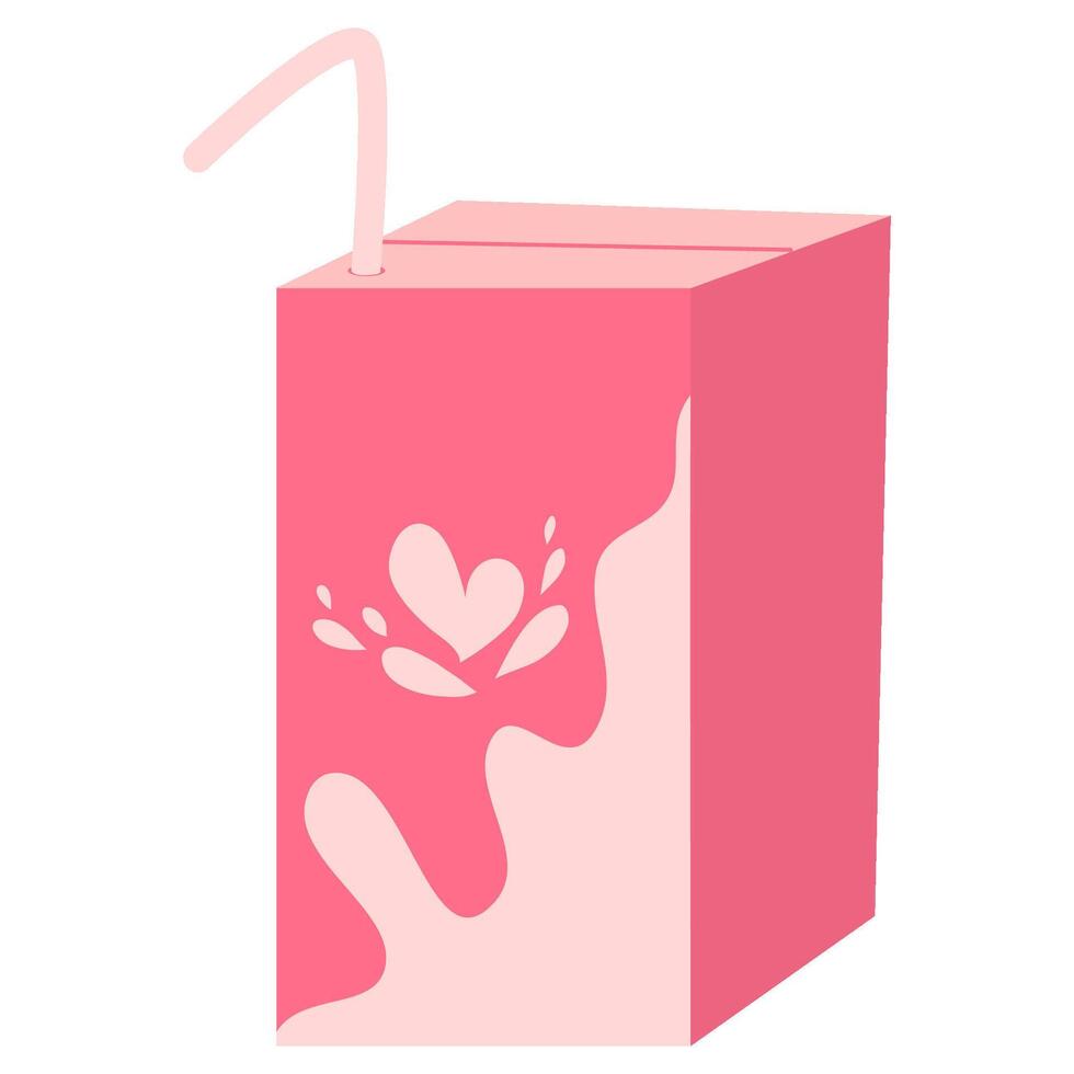 Box of milk vector