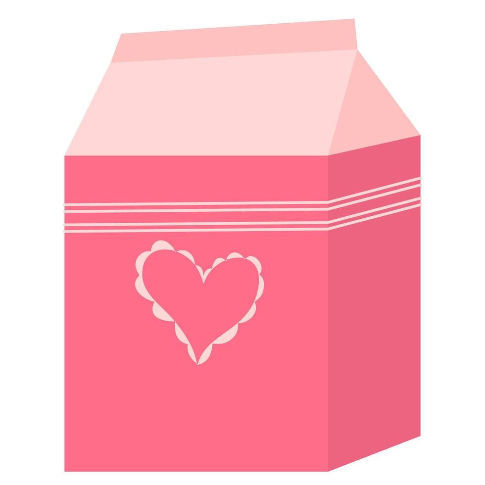 Box of milk vector