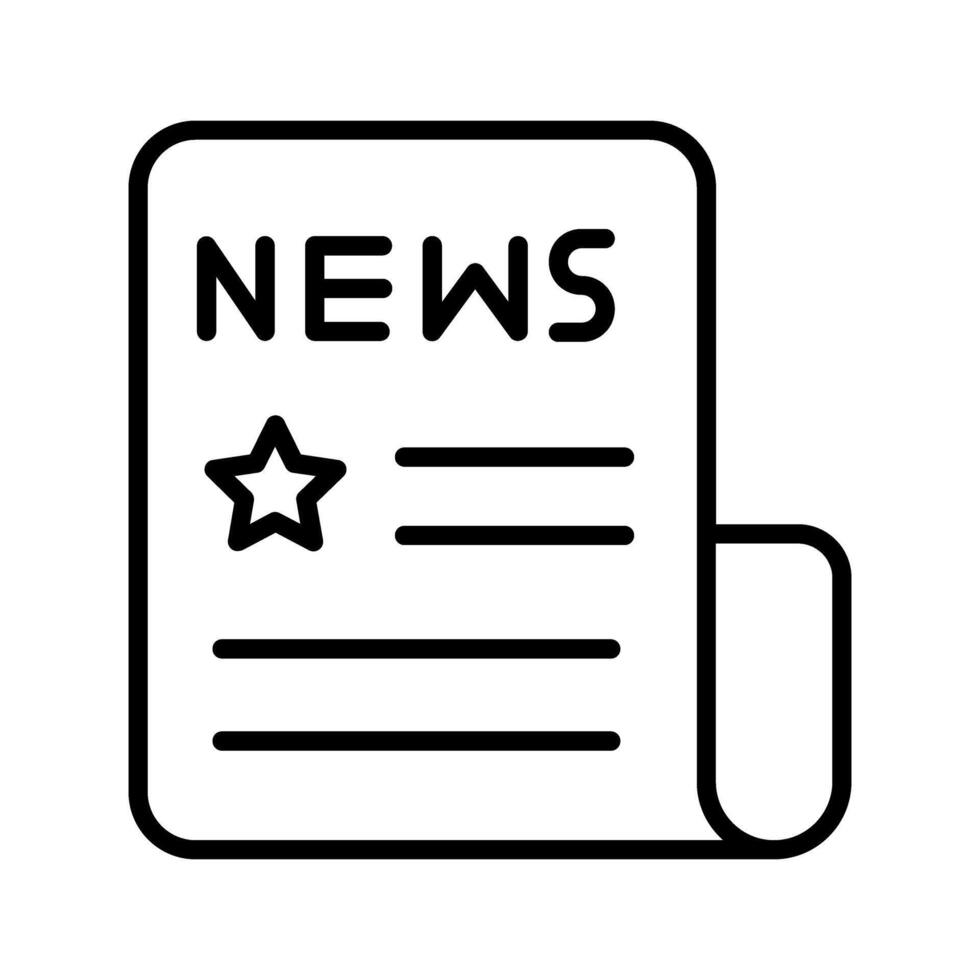 News Headlines Icon Design vector