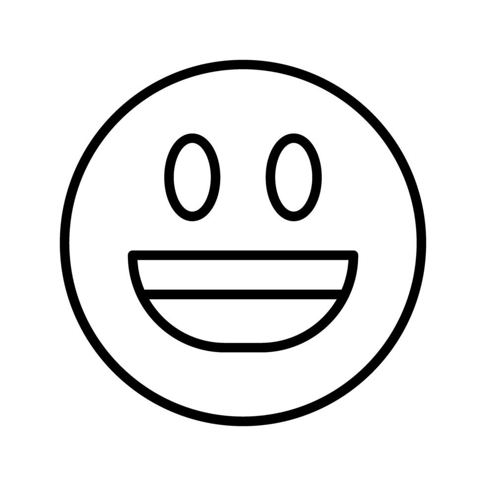 Smiling Face with Open Mouth vector