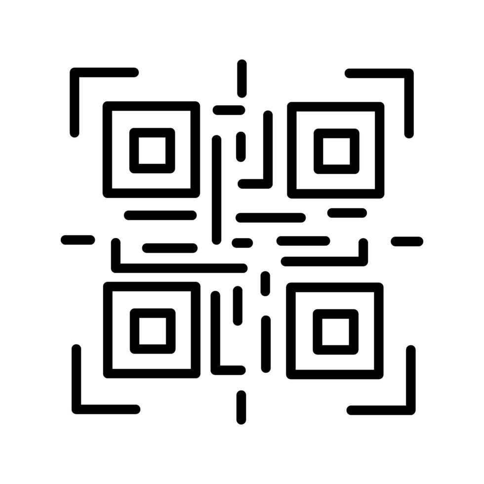 QR Code Reader Icon Design vector