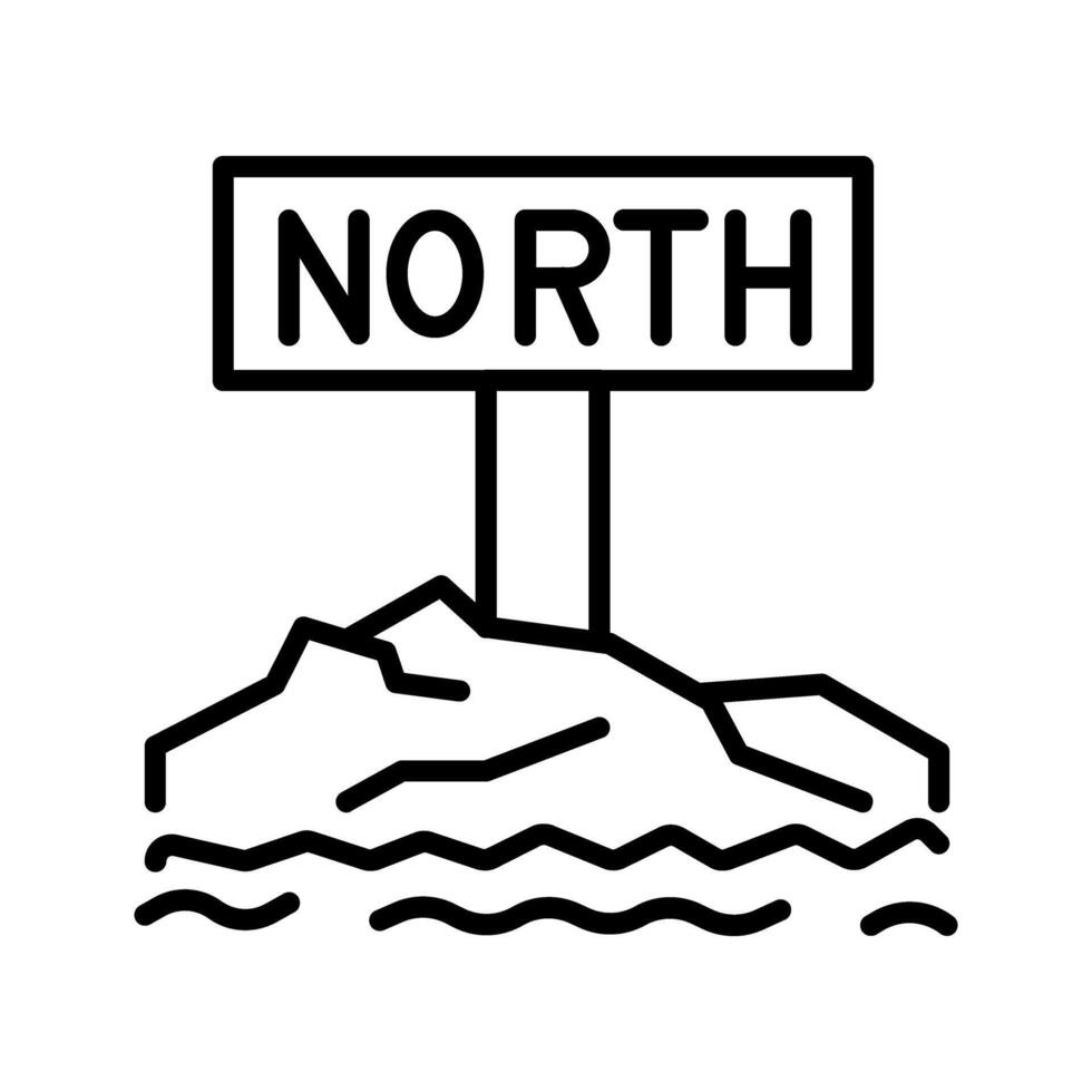 Northpole Icon Design vector