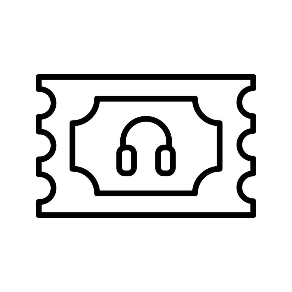 Support Ticket Icon Design vector