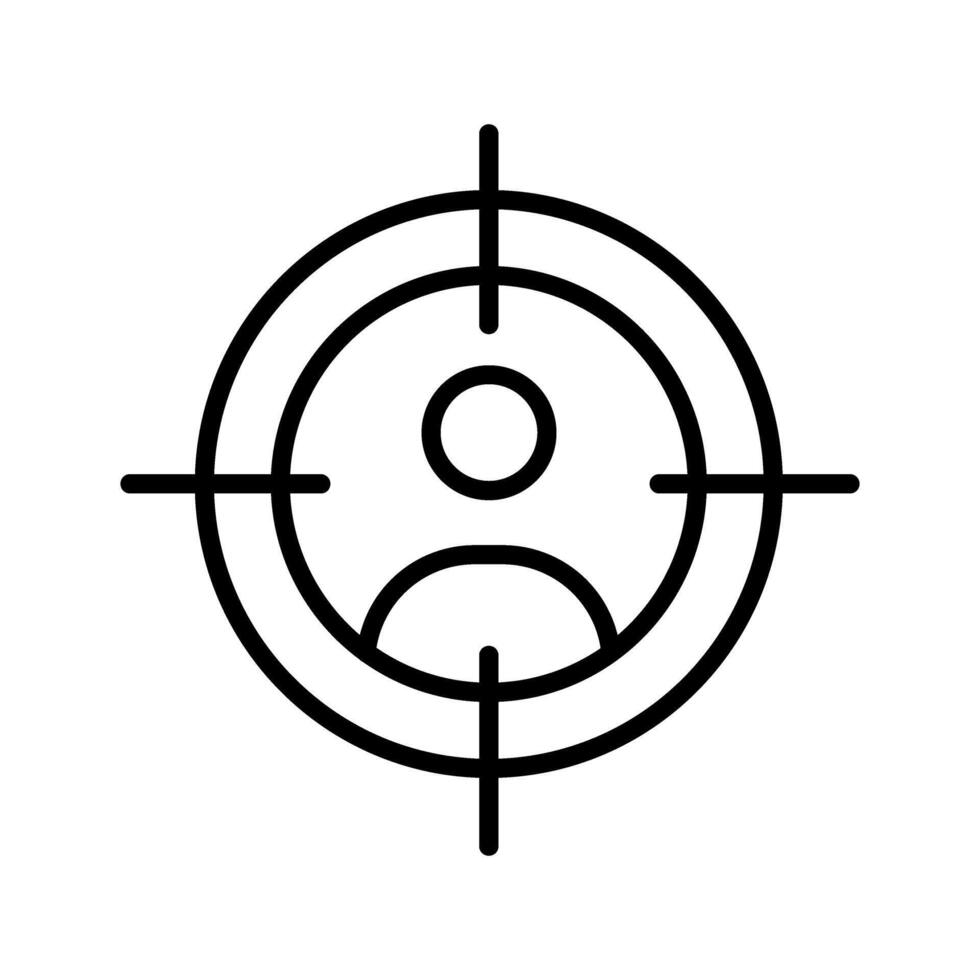Target Audience Icon Design vector