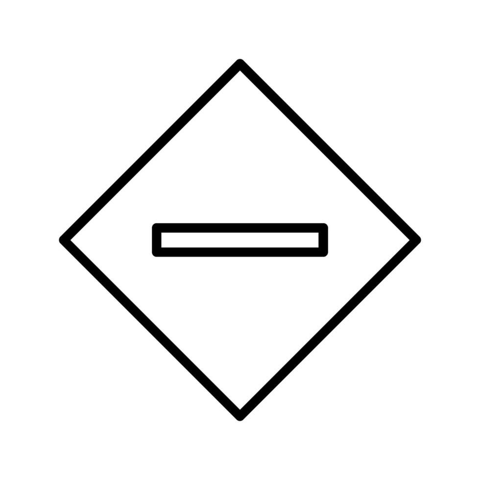 Minus Sign Icon vector