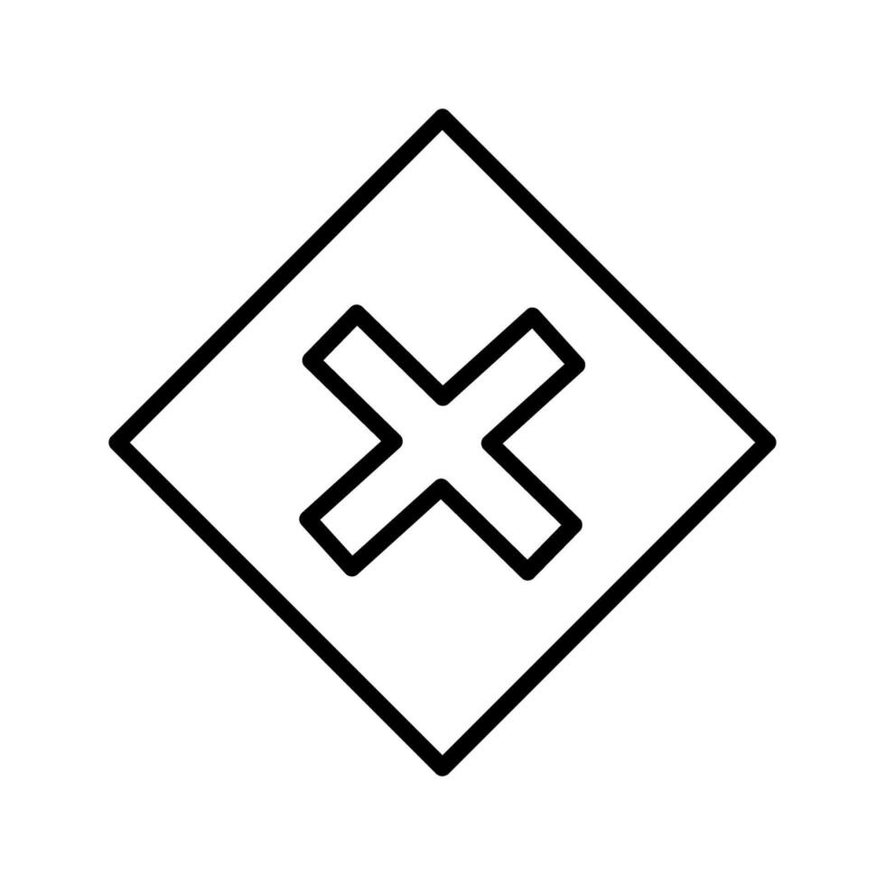Multiplication Sign Icon vector