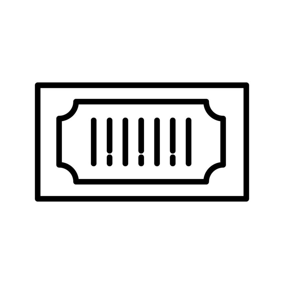 Barcode Price Icon Design vector