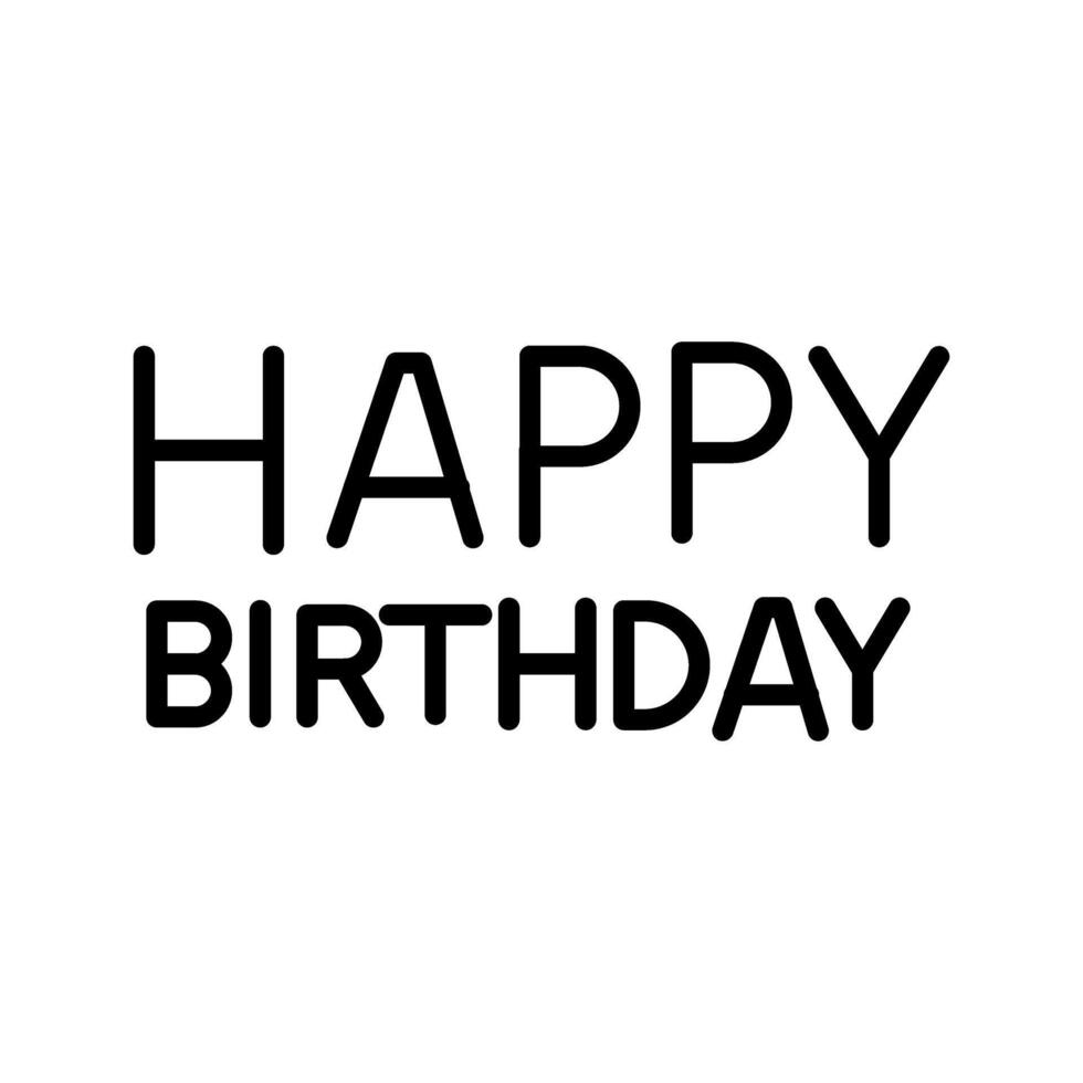 Happy Birthday Sign Icon Design vector