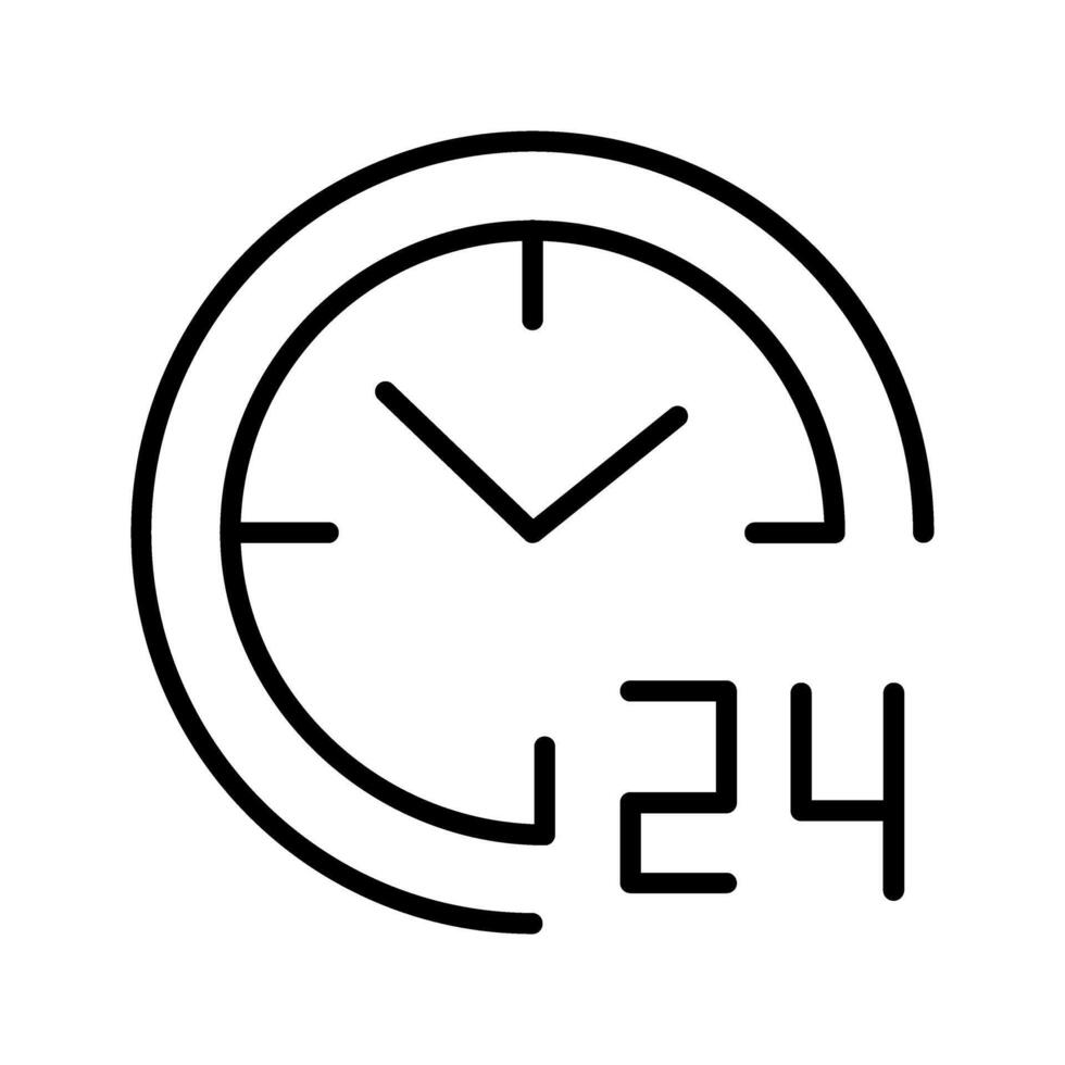 24 Hours Icon vector