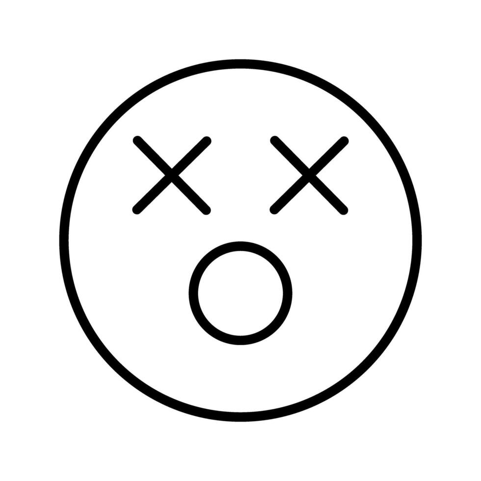 Dizzy Face Icon Design vector