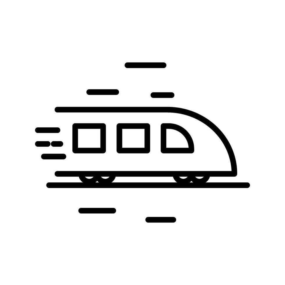 High-Speed Train Icon Design vector