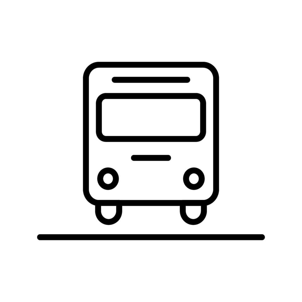 Oncoming Bus Icon vector