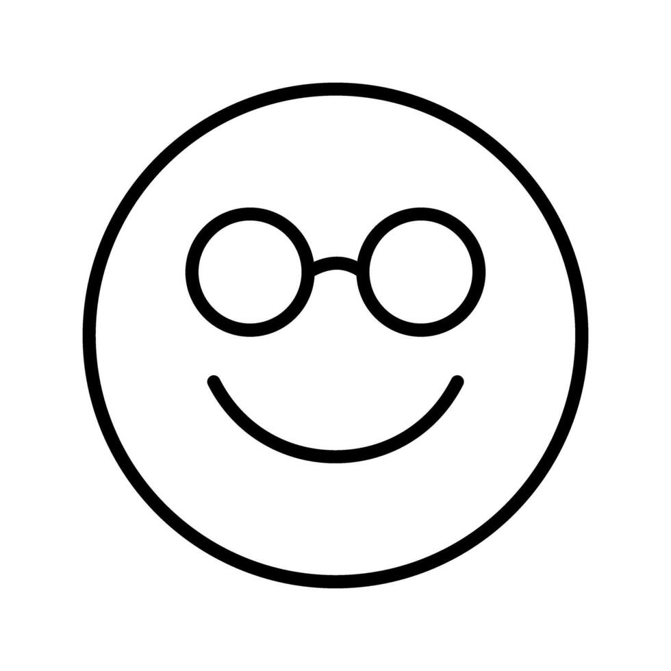 Nerd Face Icon Design vector