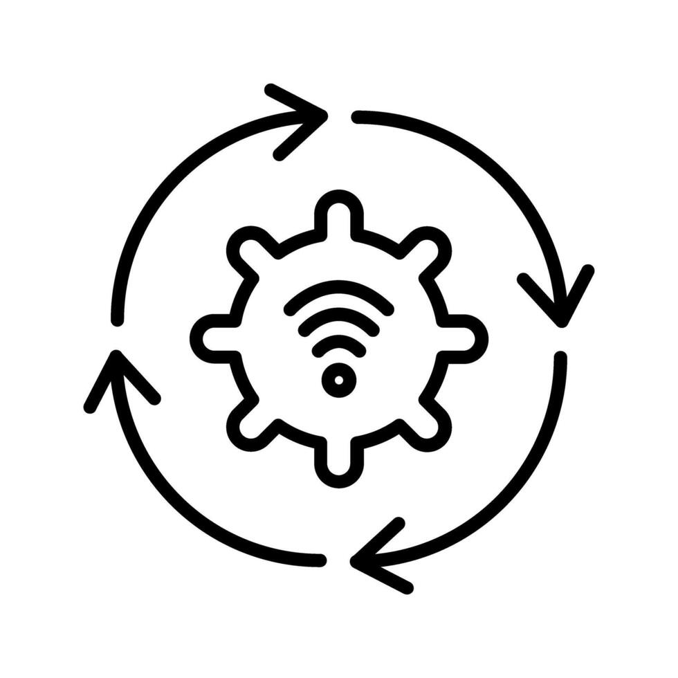 Automated Process Icon vector